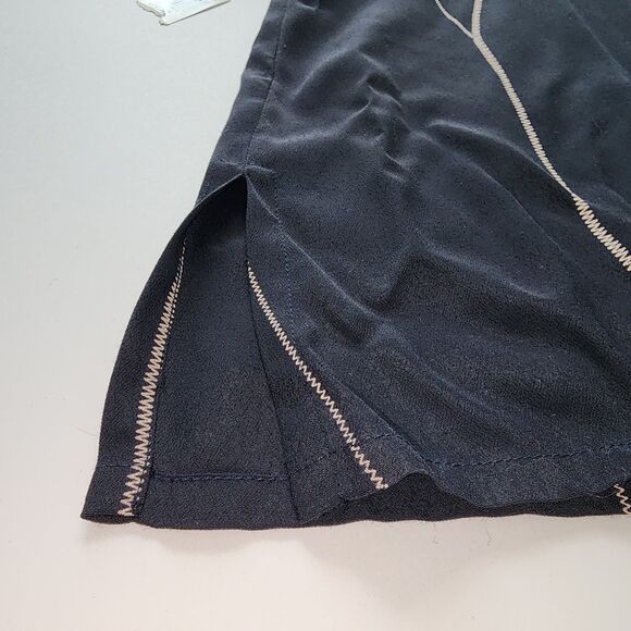 NWT Vintage David Dart Collection Black Button Down Short Sleeve Shirt - Picture 8 of 10